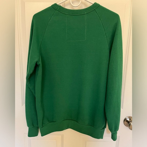 Aviator Nation Bolt Crew Sweatshirt - Kelly Green/White (Unisex S) - Picture 8 of 13